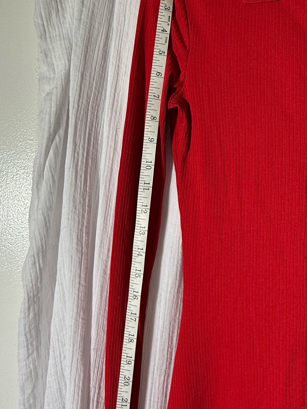 Red Zip-Front Ribbed Long-Sleeve Dress - Picture 8 of 10